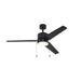 Trans Globe Imports - F-1053 BK - 52" Ceiling Fan - Black