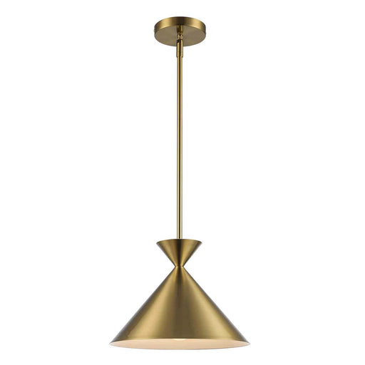 One Light Pendant Antique Gold