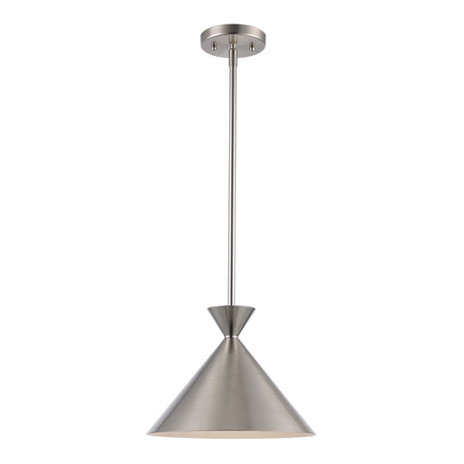 One Light Pendant Brushed Nickel