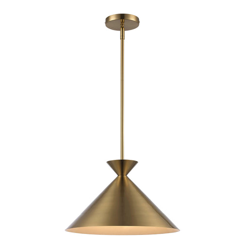 One Light Pendant Antique Gold