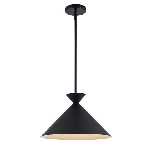 One Light Pendant Black