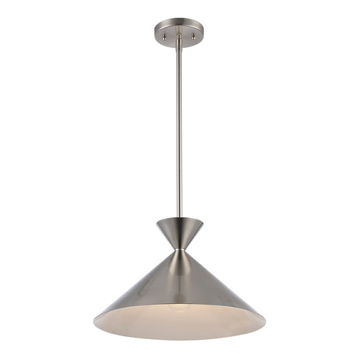 One Light Pendant Brushed Nickel