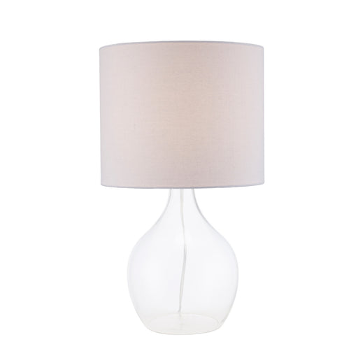 One Light Table Lamp Clear