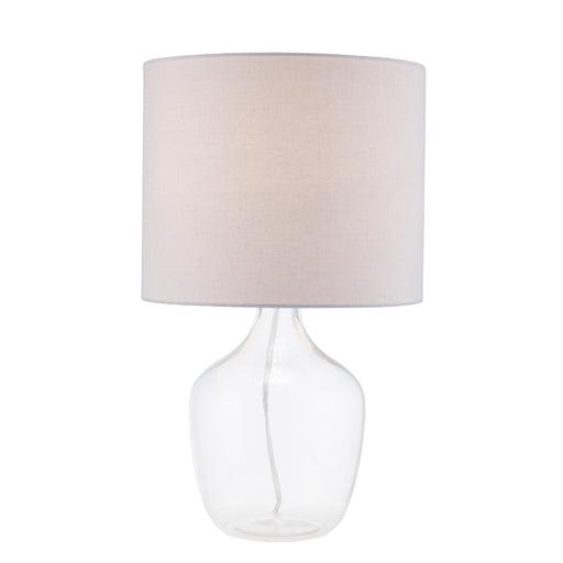 One Light Table Lamp Clear