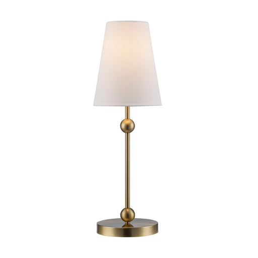 One Light Table Lamp Antique Gold