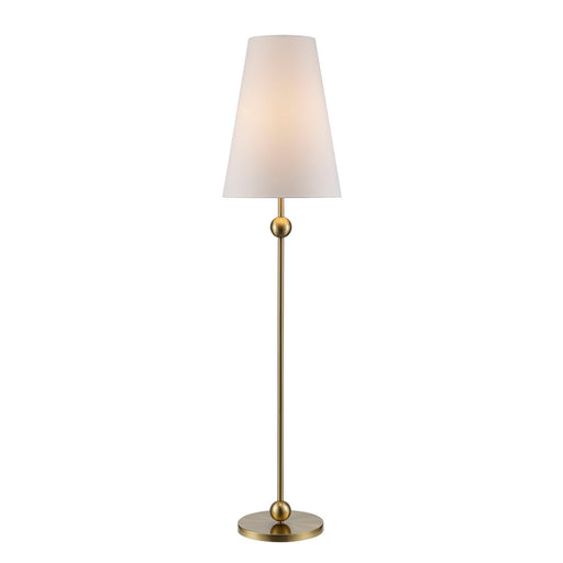 One Light Floor Lamp Antique Gold