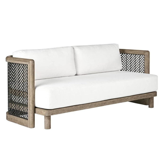 Arteriors - FFS07 - Outdoor Sofa - Emoto - Pearl/Aged Bronze