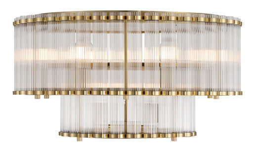 Eurofase - 49169-010 - Nine Light Flush Mount - Glasbury - Gold