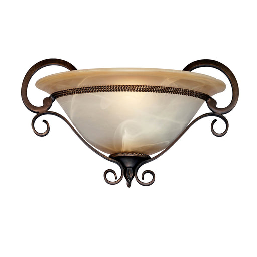 Meridian One Light Wall Sconce Golden Bronze