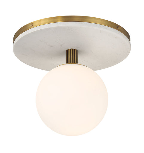 Carnagie LED Flush Mount Antique Brass