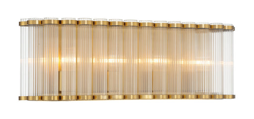 Glasbury Four Light Vanity Gold