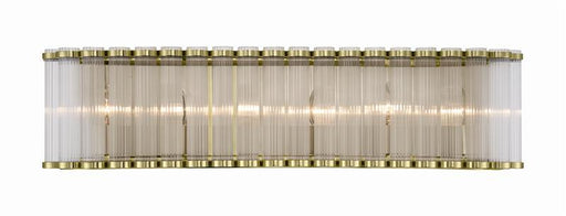 Glasbury Six Light Vanity Gold