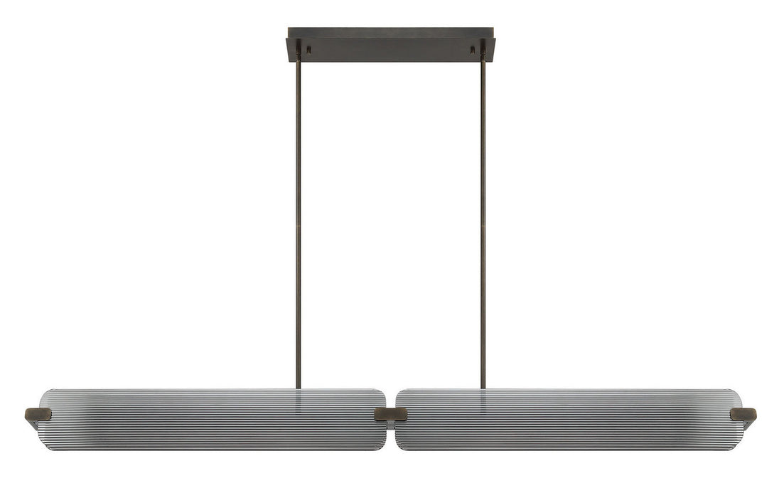 Eurofase - 50057-016 - LED Linear Chandelier - Neoness - Weathered Brass