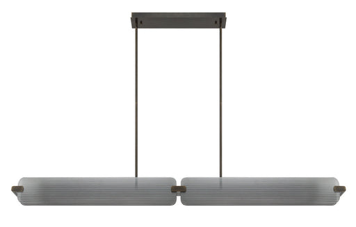 Neoness LED Linear Chandelier Weathered Brass