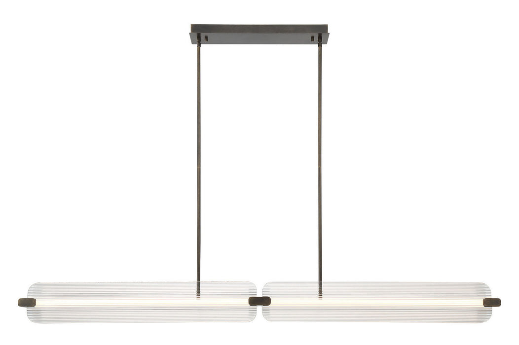 Eurofase - 50057-023 - LED Linear Chandelier - Neoness - Weathered Brass