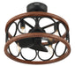 Hunter - 50105 - 22" Fandelier - Haven Fandelier - Matte Black