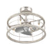 Hunter - 50106 - 22" Fandelier - Bridgette Fandelier - Brushed Nickel