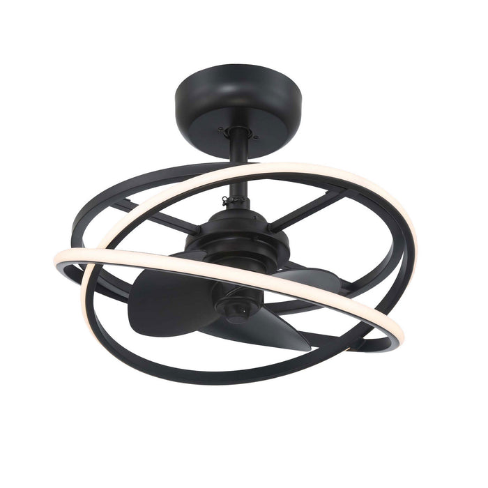 Hunter - 50300 - 20" Fandelier - Cirro Fandelier - Matte Black