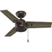 Hunter - 50318 - 36" Ceiling Fan - Cassius - Noble Bronze