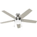 Hunter - 52505 - 52" Ceiling Fan - Anisten - Brushed Nickel