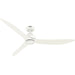 Hunter - 52812 - 60" Ceiling Fan - Mazzini - Matte White