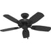 Hunter - 53485 - 42" Ceiling Fan - Builder Elite - Matte Black