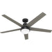 Hunter - 53780 - 60" Ceiling Fan - Aerodyne - Matte Black