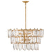 Fredrick Ramond - FR32604DA - LED Chandelier - Amira - Distressed Brass