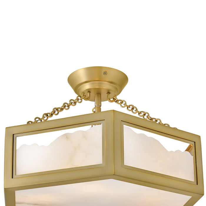 Fredrick Ramond - FR41533LCB - LED Semi Flush Mount - Veleta - Lacquered Brass