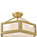 Fredrick Ramond - FR41533LCB - LED Semi Flush Mount - Veleta - Lacquered Brass