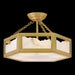 Fredrick Ramond - FR41533LCB - LED Semi Flush Mount - Veleta - Lacquered Brass