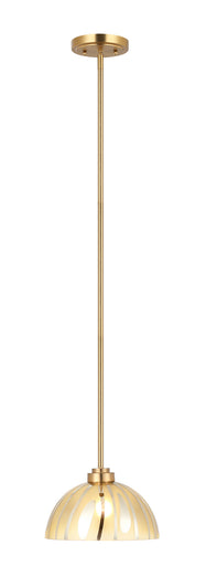 Chroman Empire One Light Pendant Satin Gold