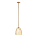 Varaluz - 1070P01SG - One Light Pendant - Chroman Empire - Satin Gold