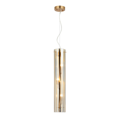 Chroman Empire Three Light Pendant Satin Gold