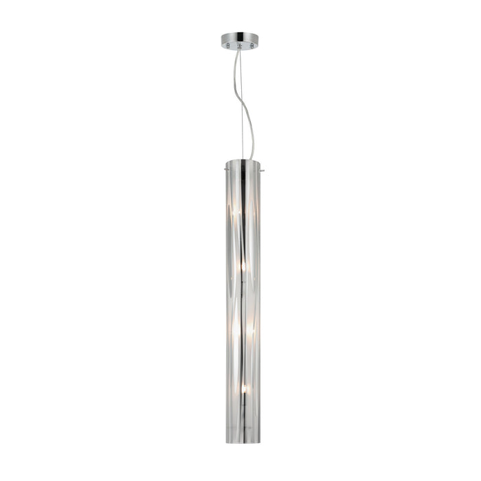 Varaluz - 1070P04CH - Four Light Pendant - Chroman Empire - Chrome