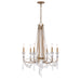 Varaluz - 270C06BK - Six Light Chandelier - Barcelona - Brass Kisser
