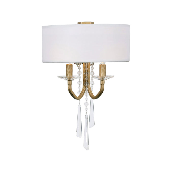 Varaluz - 270K02BK - Two Light Wall Sconce - Barcelona - Brass Kisser