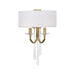 Varaluz - 270K02BK - Two Light Wall Sconce - Barcelona - Brass Kisser