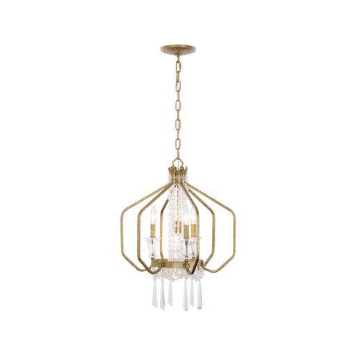 Barcelona Four Light Pendant Brass Kisser