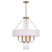 Varaluz - 270P06BK - Six Light Pendant - Barcelona - Brass Kisser