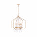 Varaluz - 270P07BK - Seven Light Pendant - Barcelona - Brass Kisser