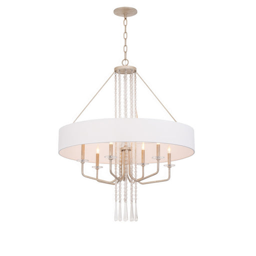 Barcelona Nine Light Pendant Transcend Silver