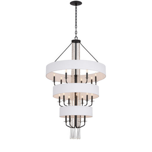 Barcelona 15 Light Pendant Onyx