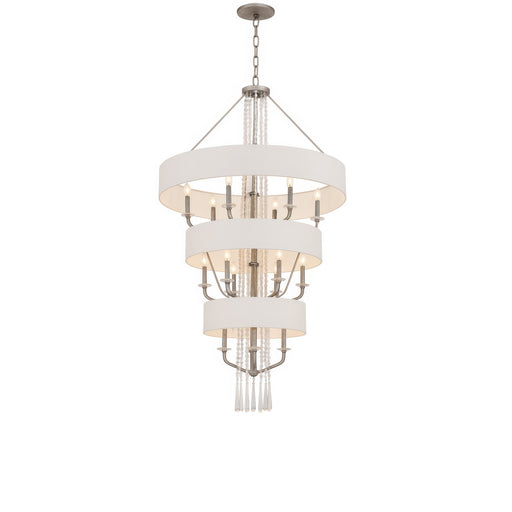 Barcelona 15 Light Pendant Transcend Silver