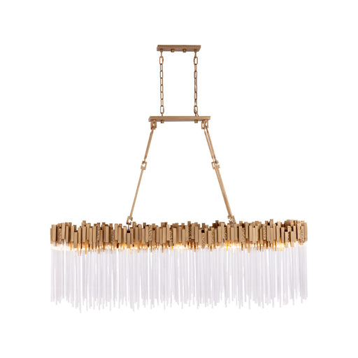 Matrix Ten Light Linear Pendant Havana Gold