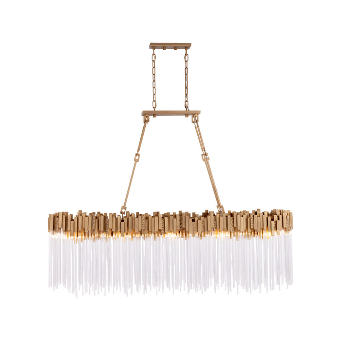 Varaluz - 309N10HG - Ten Light Linear Pendant - Matrix - Havana Gold