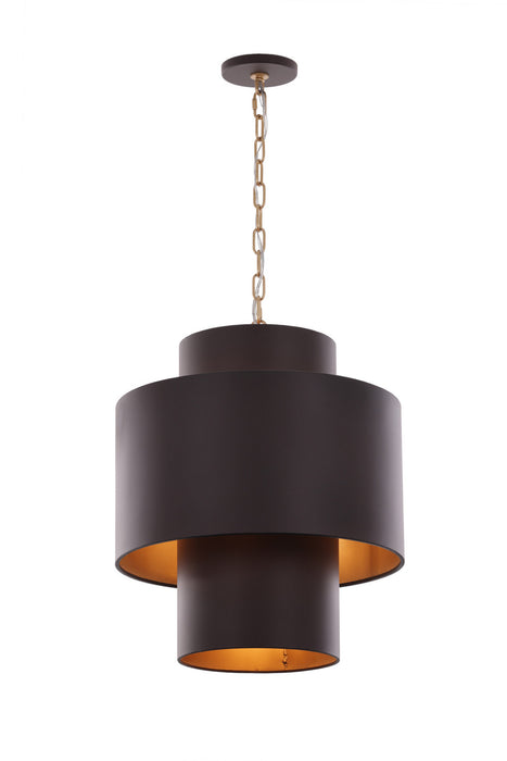 Varaluz - 323F04DBFG - Four Light Pendant - Cannery - Dark Bronze / French Gold