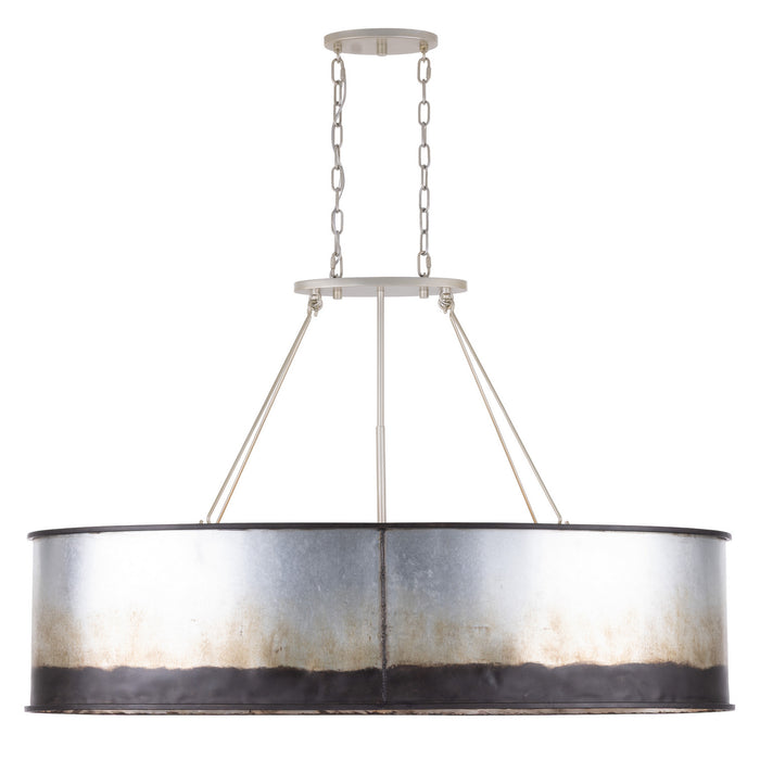 Varaluz - 323N05OG - Five Light Linear Pendant - Cannery - Ombre Galvanized