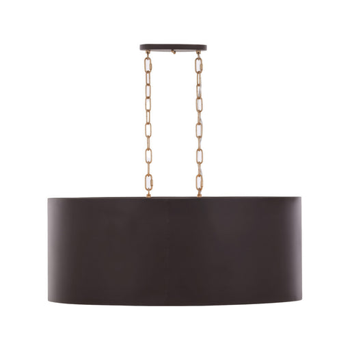 Cannery Six Light Pendant Dark Bronze / French Gold