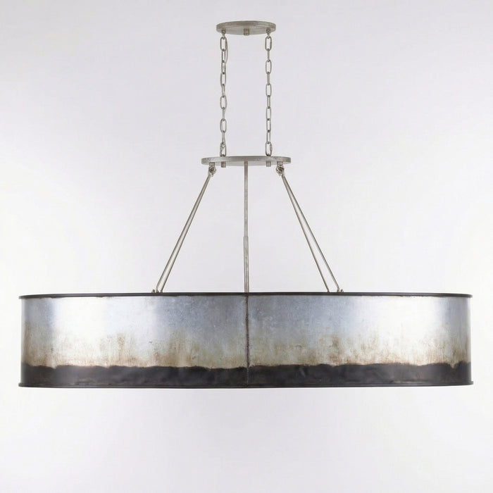 Varaluz - 323N07OG - Seven Light Linear Pendant - Cannery - Ombre Galvanized